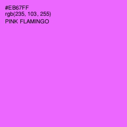 #EB67FF - Pink Flamingo Color Image